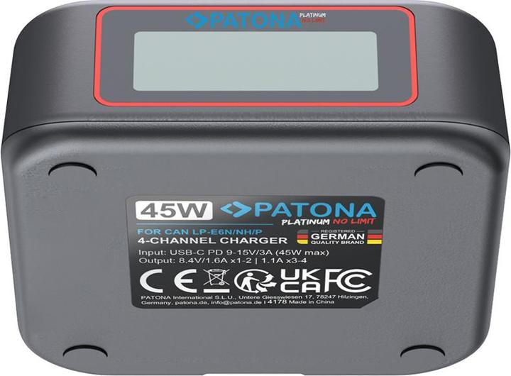 Image du produit Patona 4-Port Fast Charger Canon LP-E6 (Chargeur de batterie d'appareil photo)