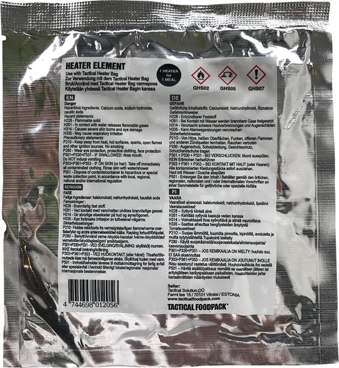 Nährwerte und Zutaten Tactical Foodpack Element