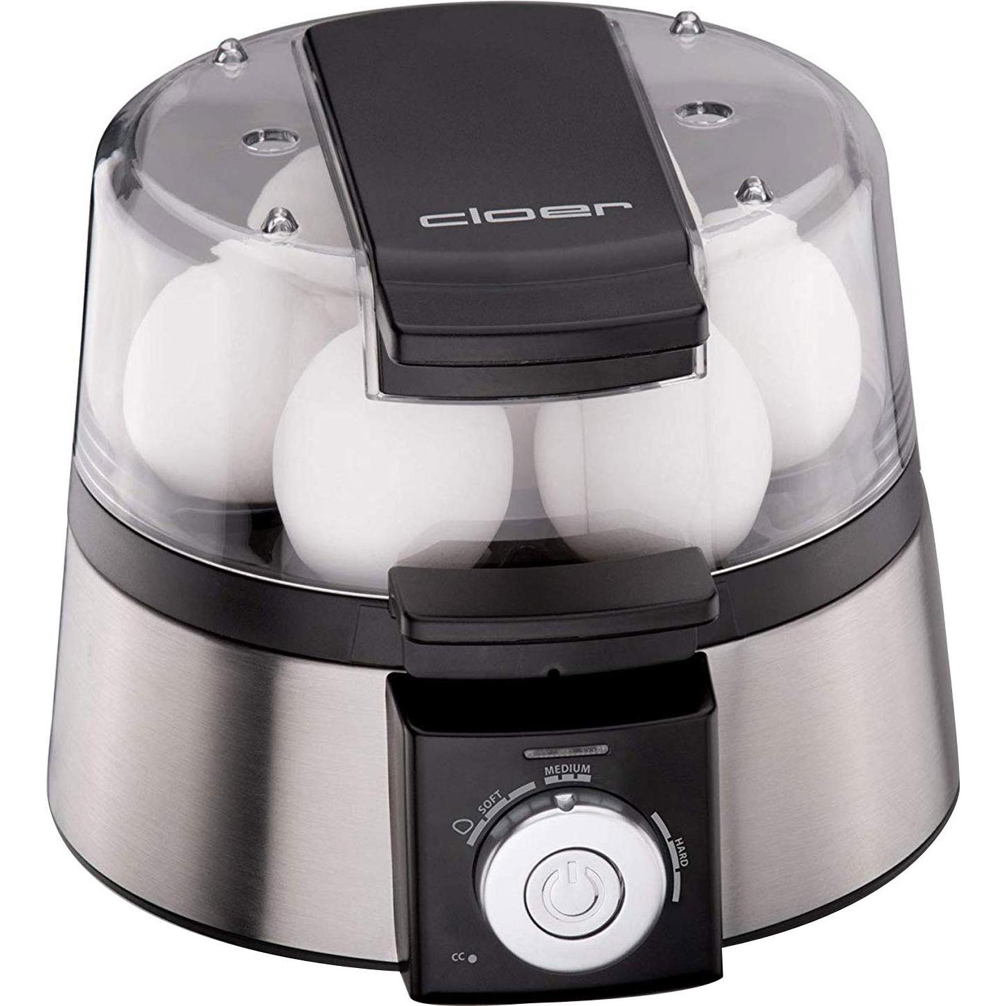 Cloer Nero/Argento Caldaia Elettronica Per Uova, Cuociuova,