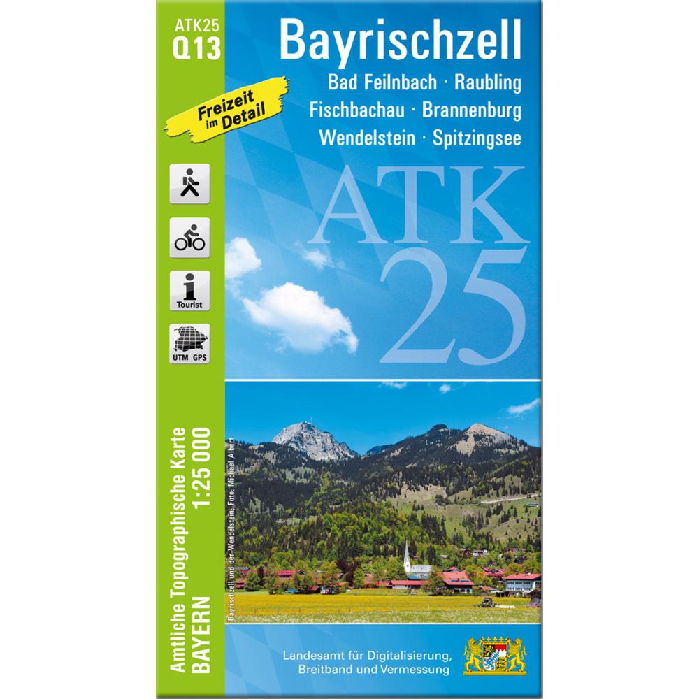 ATK25-Q13 Bayrischzell (Amtliche Topogr, Landkarte