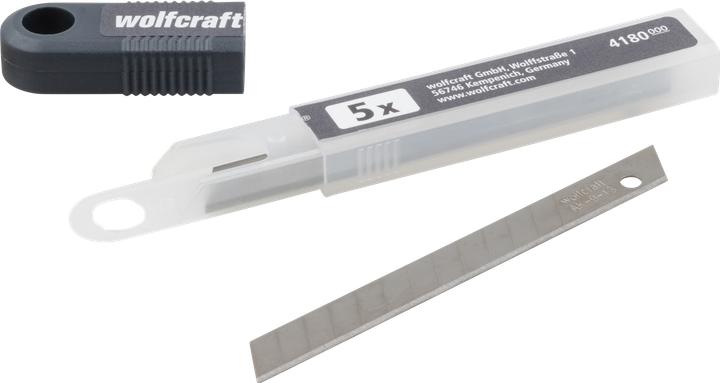 Produktbild wolfcraft 5 Abbrechklingen 9mm, 13 Segmente
