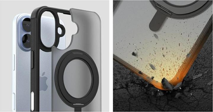 Actual product image Araree Duple M Stand MagSafe Case for iPhone 17 Black (Apple iPhone 17)