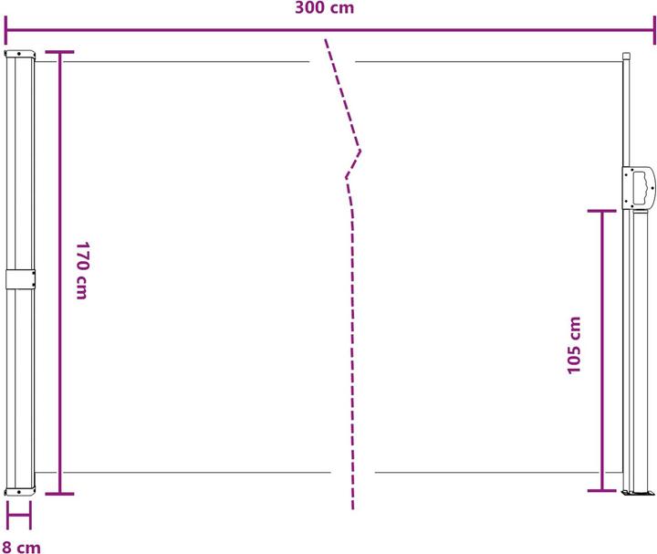 Image du produit vidaXL Einziehbare Markise (3 m)