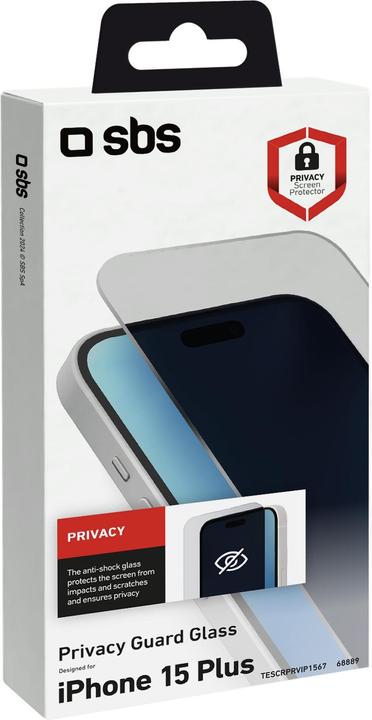 Produktbild SBS Sichtschutzglas mit Geheimfunktion (1 Stk., Apple iPhone 15 Pro)