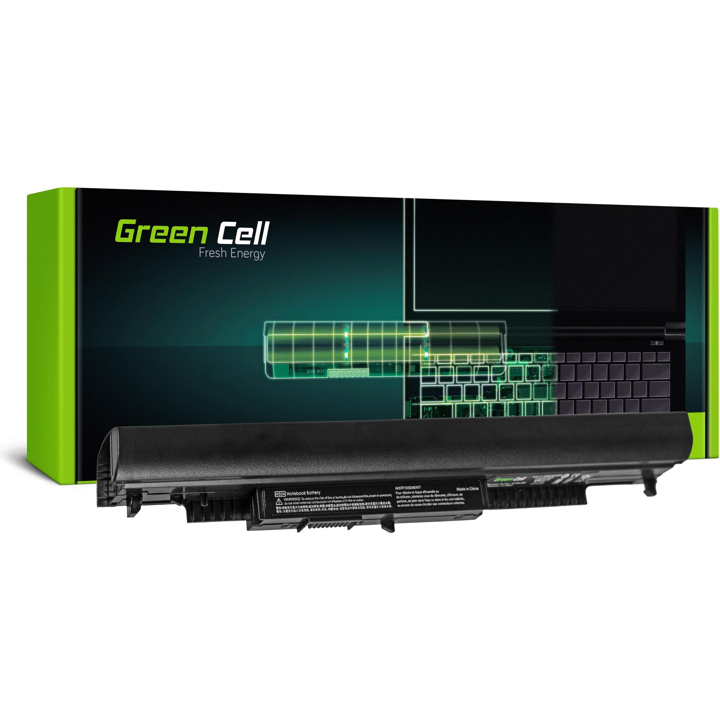 GreenCell HP88 Batterie HS04 807957-001 (4 Zellen, 2200 mAh), Notebook Akku, Schwarz