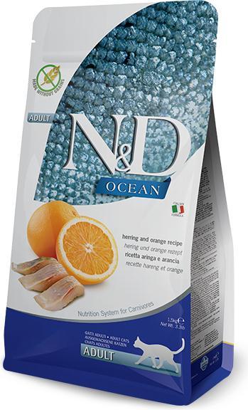 Farmina N&D Ocean Cat Herring And Orange Adult 5kg (Adult, 1 Stk., 5000 g)
