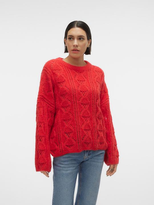 Produktbild Vero Moda Rundhals Voluminöser Armschnitt Pullover Strickpullover (L)