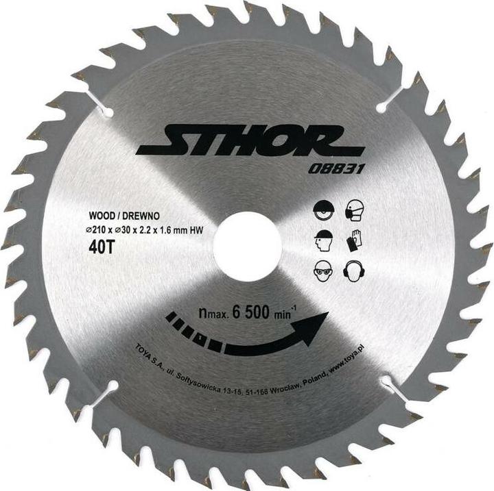 Produktbild Toya PIŁA TARCZOWA Z WĘGLIKIEM D210 T40 d30