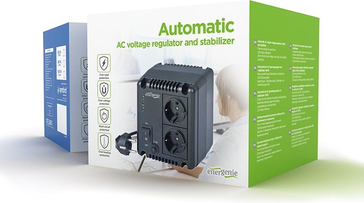 Actual product image Gembird EnerGenie EG-AVR-0501 - Universal - Indoor - 140-270 V - 50 Hz - 300 W - 220 V