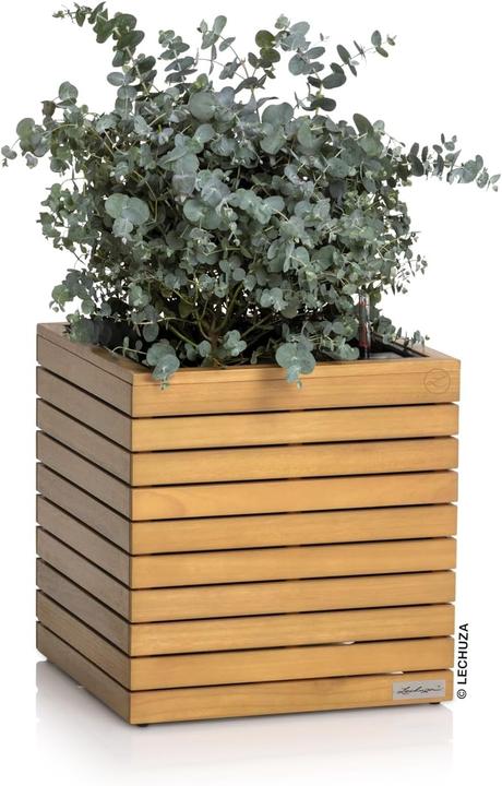Produktbild Lechuza Vaso per Piante in Legno Naturale (44 x 44 x 46 cm)