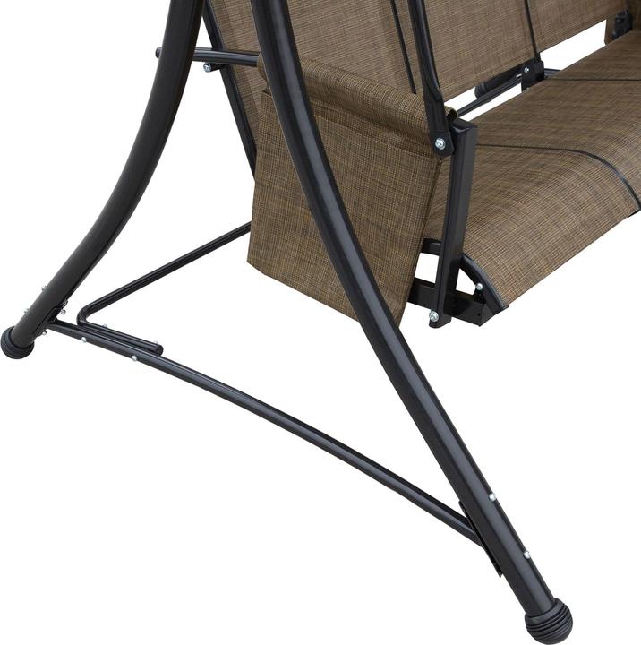 Image du produit Outsunny Hollywoodschaukel Metall, Polyester Braun