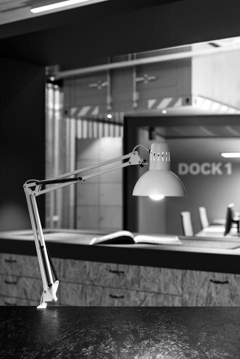 Produktbild Maul LED-Tischleuchte MAULstudy Klemme inkl. Leuchtmittel E27 - weiss