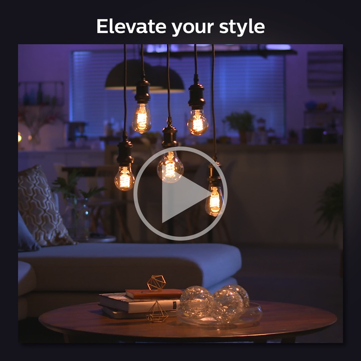 Actual product image Philips Hue ST64 (E27, 7 W, 550 lm, 1 x, G)