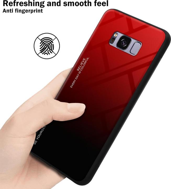 Actual product image Cadorabo TPU 2 colors glass cover (Samsung Galaxy S8+)