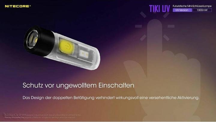 Immagine prodotto Nitecore Portachiavi UV TIKI (5.50 cm, 300 lm)