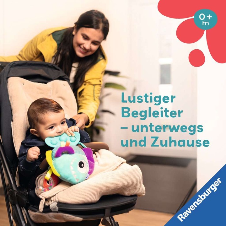Immagine prodotto Ravensburger 4876 play+ Pop-it Piranha (blu), peluche con tanti effetti di gioco, giocattolo per bambini