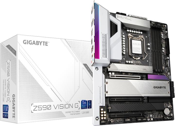Produktbild Gigabyte Z590 VISION G (LGA 1200, Intel Z590, ATX)