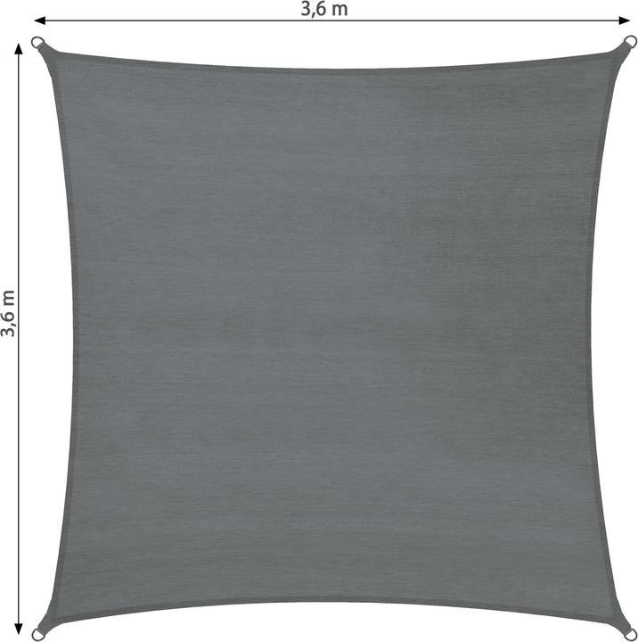 Actual product image tectake Sun shade sail square, variant 2 (360 x 360 cm)