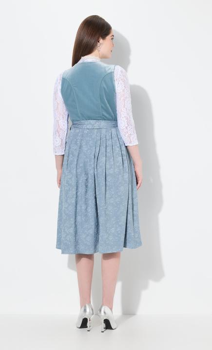 Immagine prodotto Ulla Popken Abito in tradizionale stile Dirndl con taglio smanicato, ricami, allacciatura e scollo rettangolare (62)