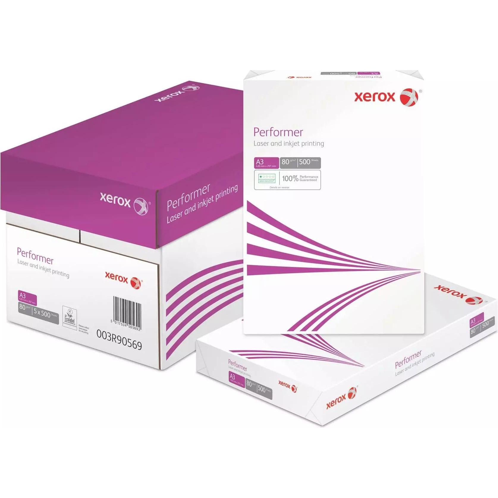 Xerox, Carta, Interprete (A3, 2500 lamelle, 80 g/m²)