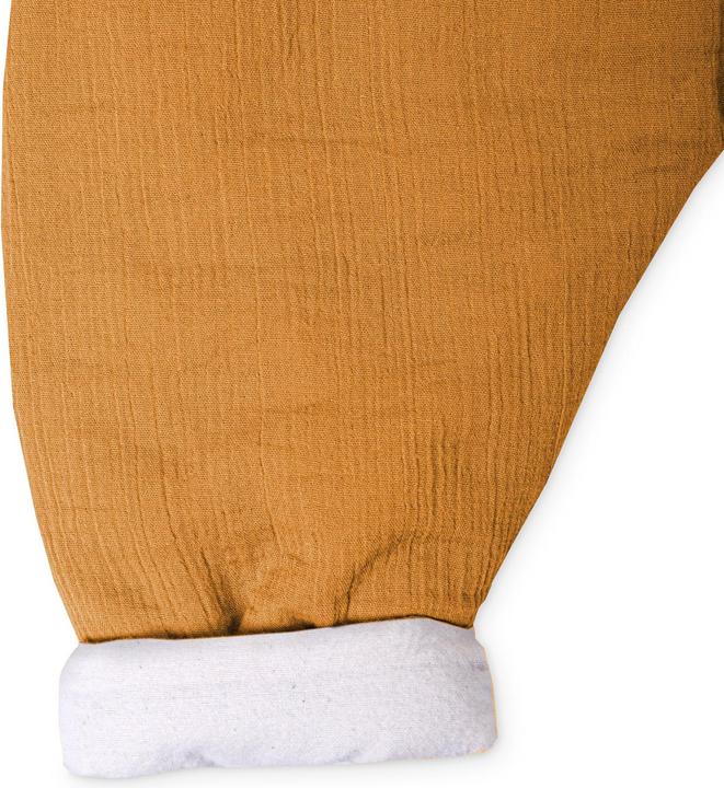 Actual product image Julius Zöllner Jumper muslin sleeping bag, cinnamon (84 cm, 2.5 TOG, Summer)