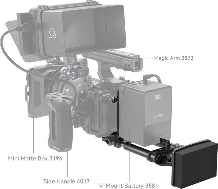 Actual product image SmallRig V-Mount Battery Mount Plate Kit (Advanced) 4063B