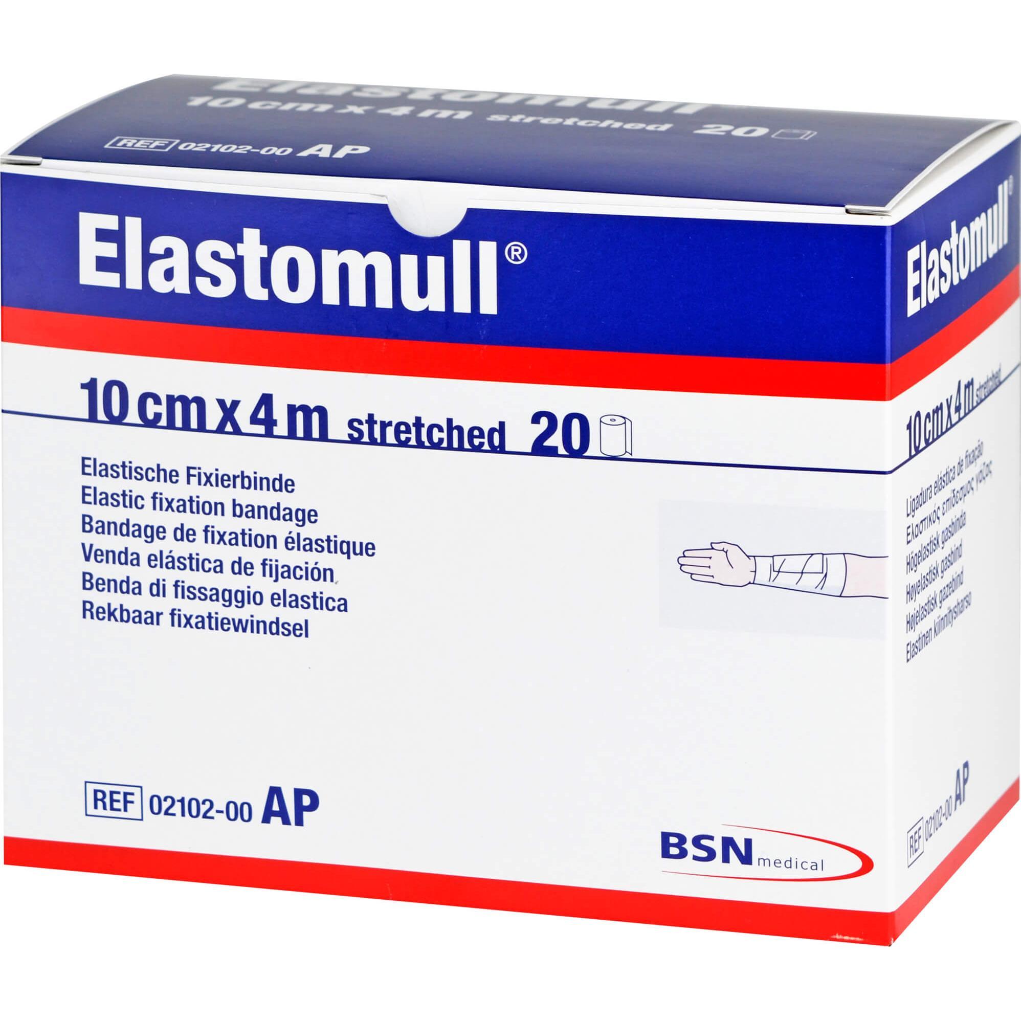 BSN, Verbandsmaterial, Elastomull 10 Cmx4 M 2102, 20 St BIN