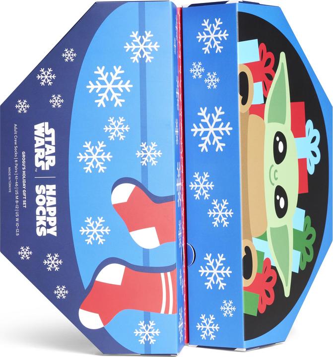 Image du produit Happy Socks Star Wars 6-Pack Grogu's Holiday Gift Set (paquet de 6, 41 - 46)