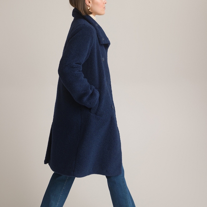 Actual product image Anne Weyburn Bouclé Coat with Button Closure (44)