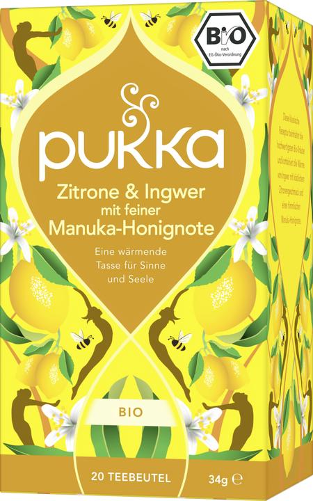 Pukka Bio-Tee Zitrone & Ingwer mit feiner Manuka-Honignote (34 g)
