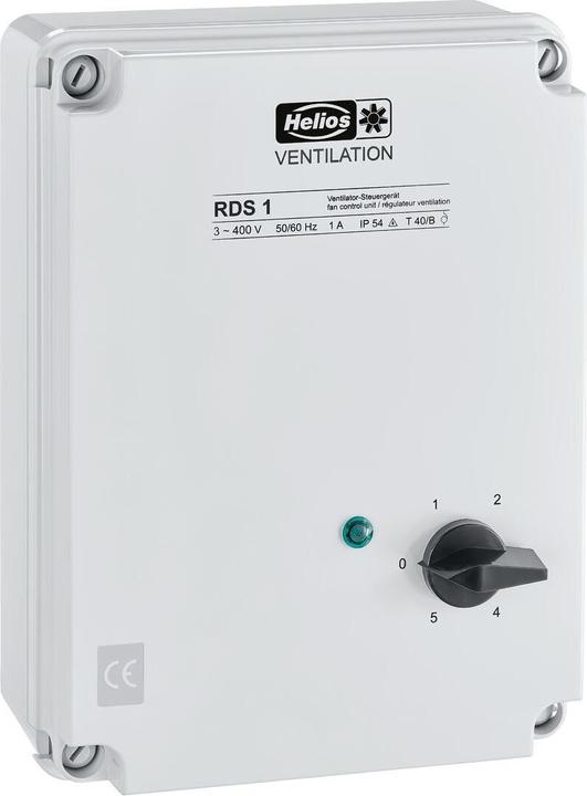 Actual product image Helios HELI RDS1 Transformer speed controller IP54 3-phase 400V 1.0A