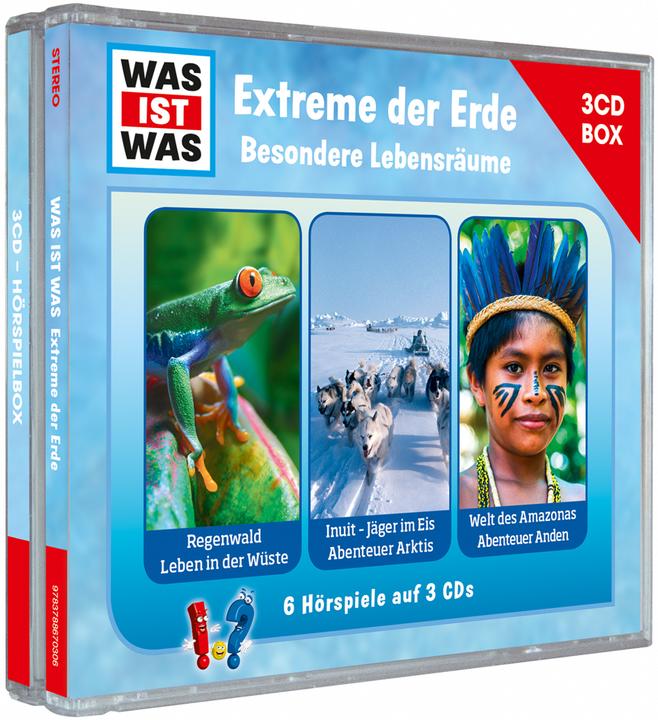 Tessloff WAS IST WAS 3-CD audio play box. Extremes of the earth. Special habitats (Ragnar Tessloff, German)