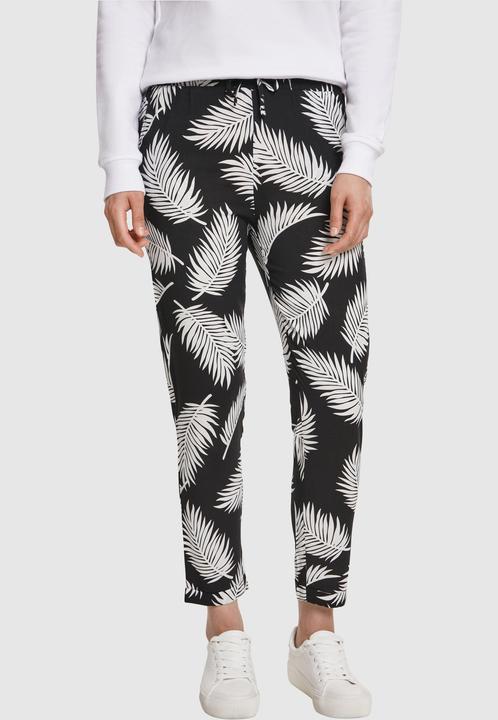 Actual product image Urban Classics Ladies Elastic Waist AOP Pants (S)