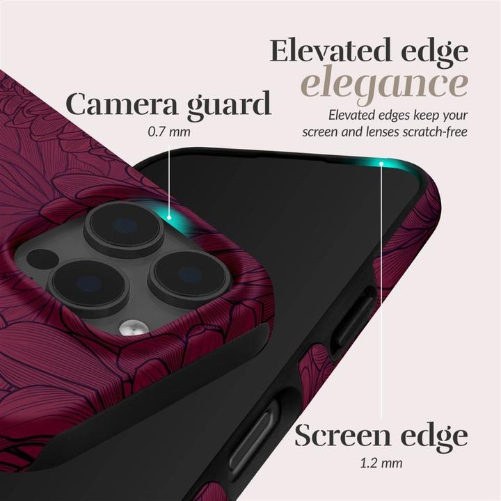 Immagine prodotto Mio Back panel cover Berry Blooms Magsafe Case Compatible for iPhone 16 (Apple iPhone 16)