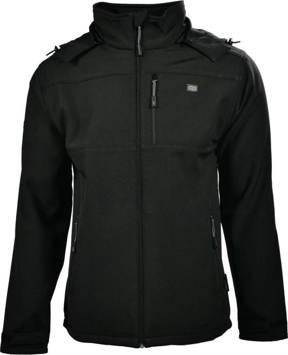 Toolnation MJAY14001TON-XXL Softshell jacket with hat black - Size XXL