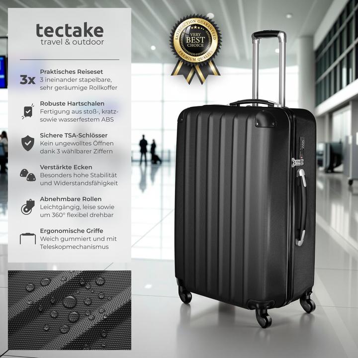 Produktbild tectake Hartschalenkofferset (95 l)