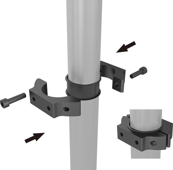Actual product image Multibrackets Ceiling bracket 2x, 32"-75", white, VESA 100 x