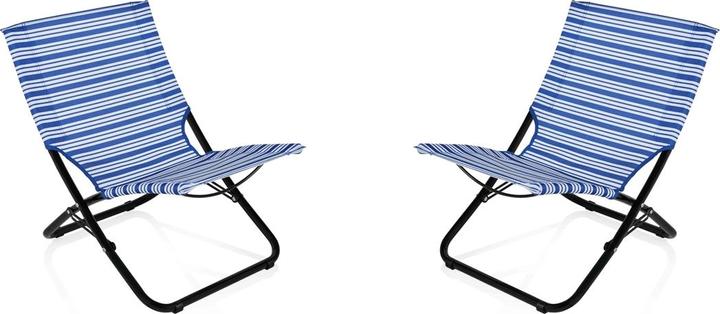 Campart Beach chair set of 2, foldable