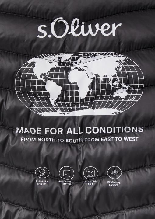 Produktbild S.Oliver Outdoor-Jacke Leichte Steppjacke mit sportiven Kontrastdetails | 360° Circular Vision (M)