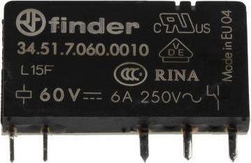 Produktbild Finder Steck-/Printrelais 60VDC 6A Serie 34