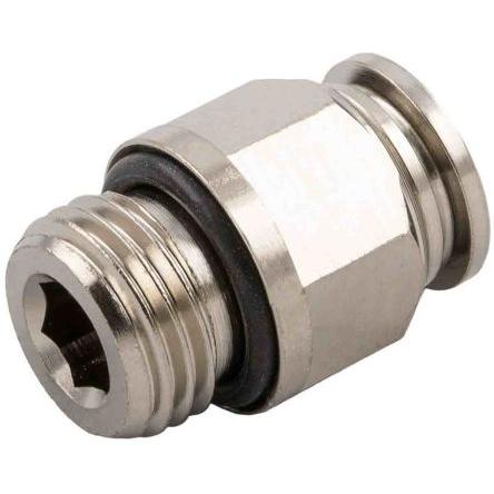 Rs Pro, Rohrverbindungstechnik, Steckfitting, Gewinde-zu-Rohr, Messing vern (Rohrverschraubung)