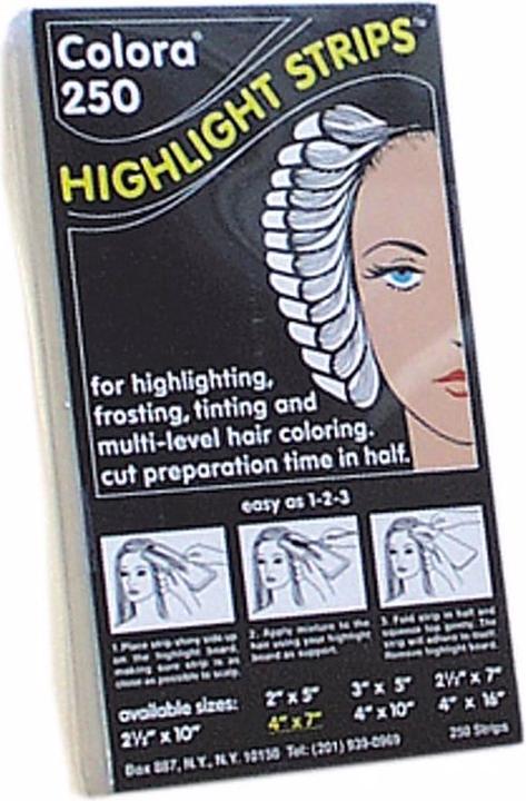 Produktbild Comair Colora Highlight Strips Strähnenpapier 250 Blatt mittel