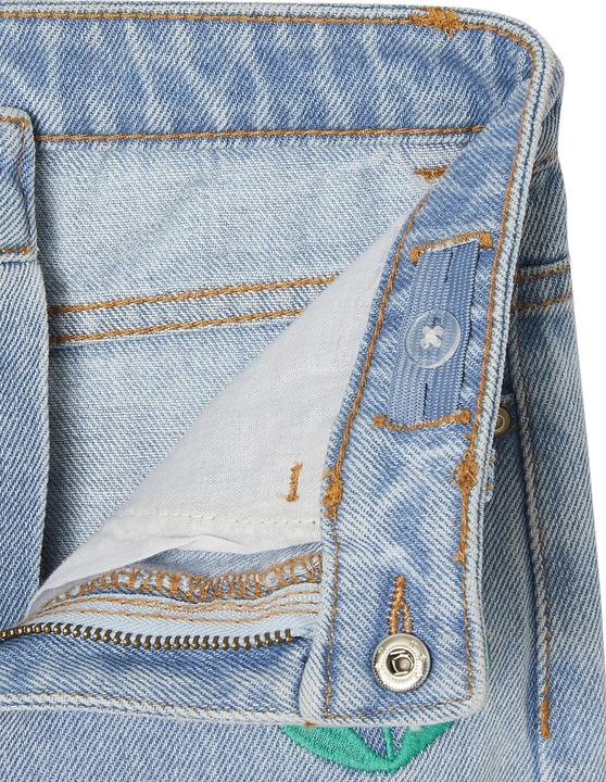 Actual product image Vertbaudet Mädchen Mom-Jeans mit Blumenstickerei (134)
