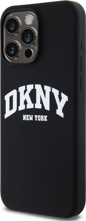 Actual product image DKNY DKHMP14XSNYACH iPhone 14 Pro Max 6.7" czarny/black hardcase Liquid Silicone White Printed Logo (Apple iPhone 14 Pro Max)