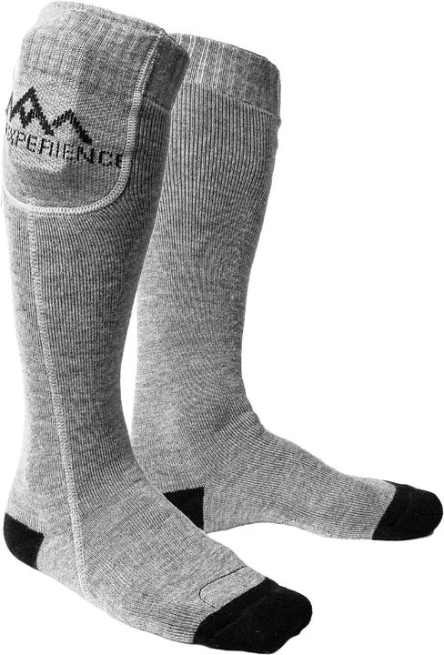 Actual product image Heat Experience HeatX Heated Everyday Socks w/batt. V2 L Grey - EU43/45 (L)