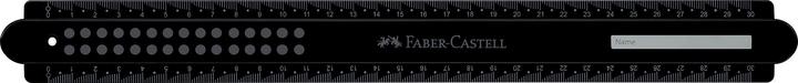 Actual product image Faber-Castell Ruler Dots 30.0 cm, black (30 cm, Plastic)
