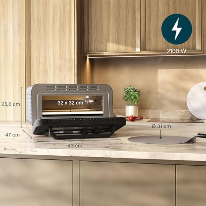 Actual product image Princess Pro Max Pizzaofen mit Pizzastein (Electric pizza oven)