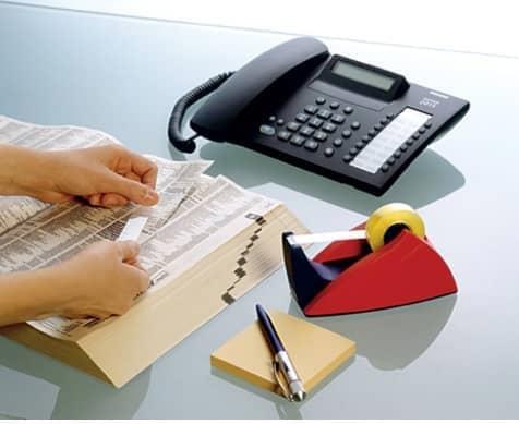 Actual product image tesa tesafilm EASY CUT table dispenser - Tape dispenser for rolls up to 33 m x 19 mm