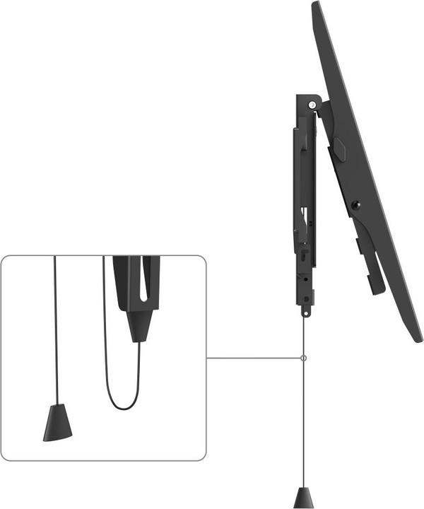 Image du produit Hama Support TV mural, inclinable, antivol, 203 cm (80") jusqu'à 50 kg (Mur, 50 kg, 37" - 80")