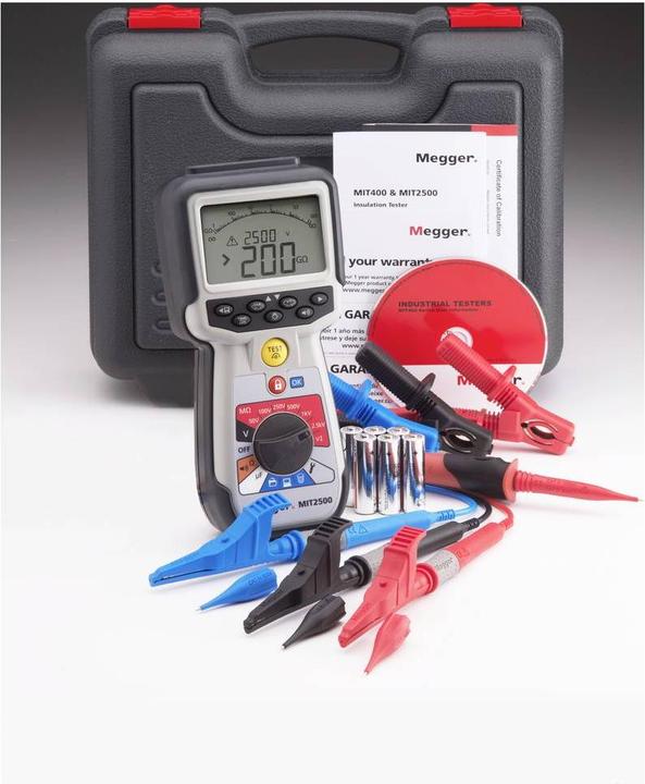 Immagine prodotto Megger MIT2500 tester di isolamento CAT IV e MET1000 tester di tensione TRMS con misurazione della corrente (CAT III 1000V, CAT IV 600V)